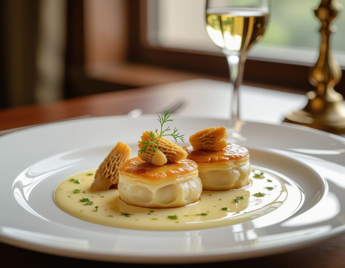 Exquisite Veal Sweetbreads Pastry, Professional Culinary Pho...