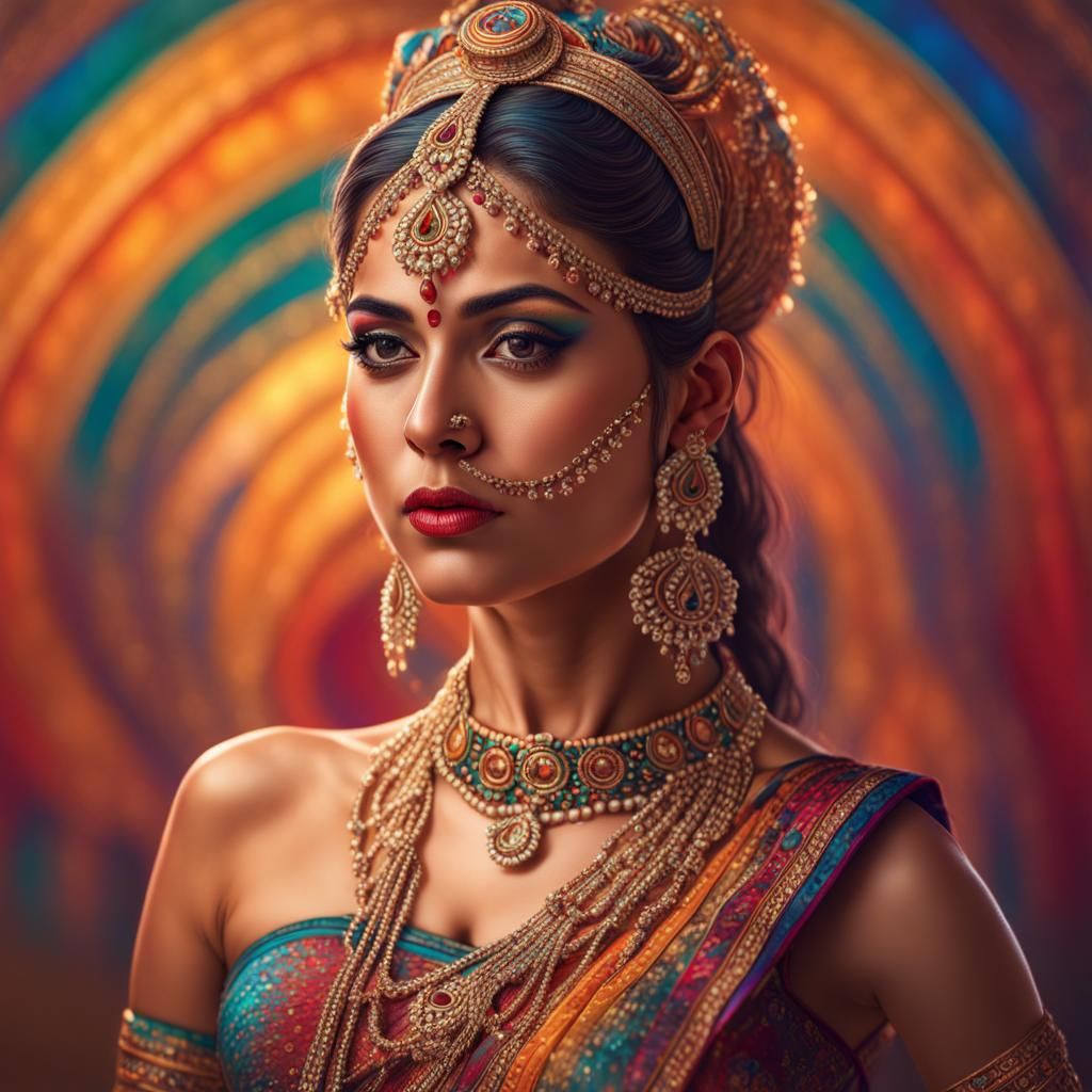 Portrait of a Indian Dancer