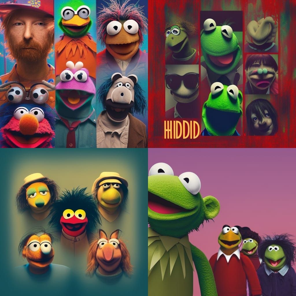 Muppets Recreate Radiohead Album Cover
