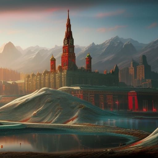 USSR: Detailed Matte Painting in Deep Color