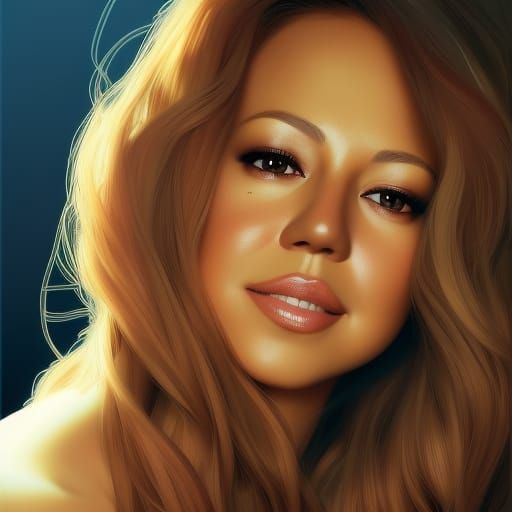 Mariah Carey Portrait: Hyperdetailed Concept Art