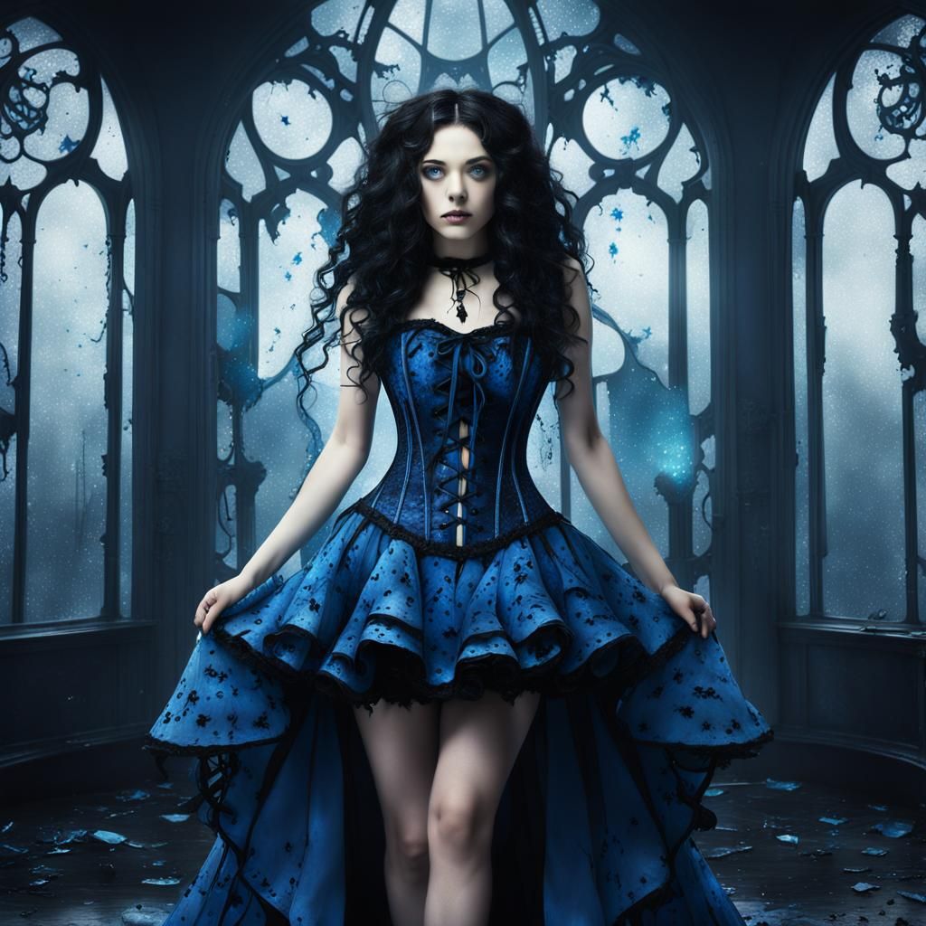 Gothic Alice in Shattered Looking Glass: Detailed Matte Pain...