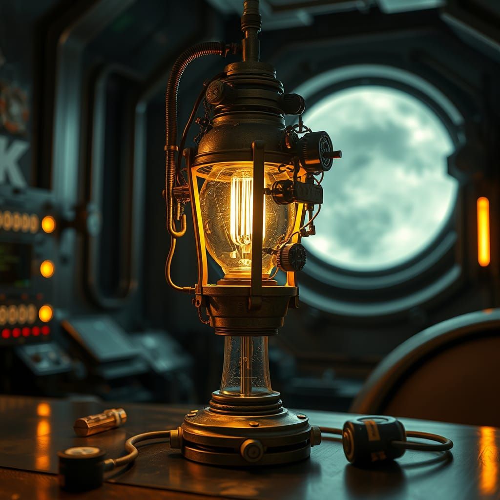 Steampunk lamp