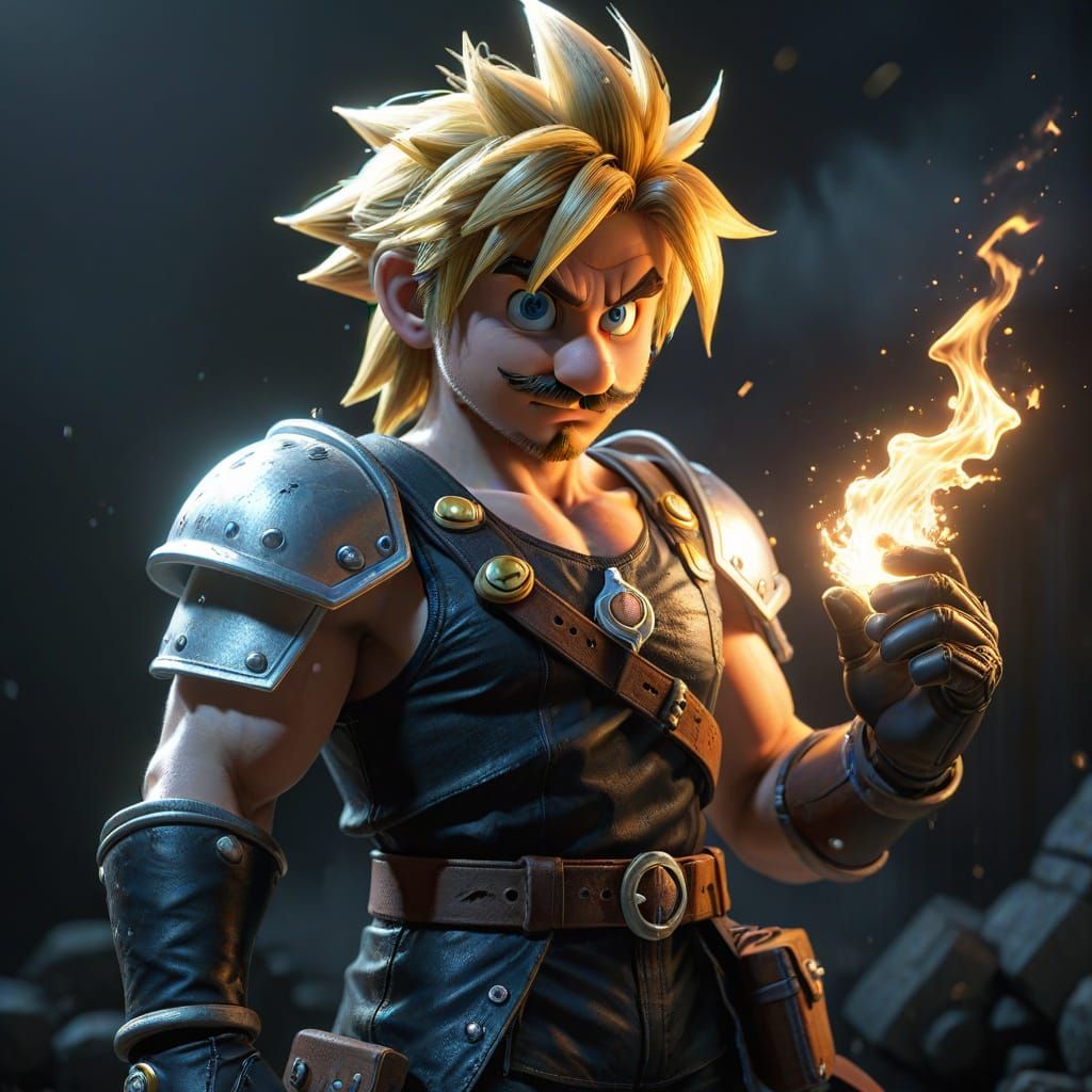 Mario Embarks on a Legendary Quest in Midgar