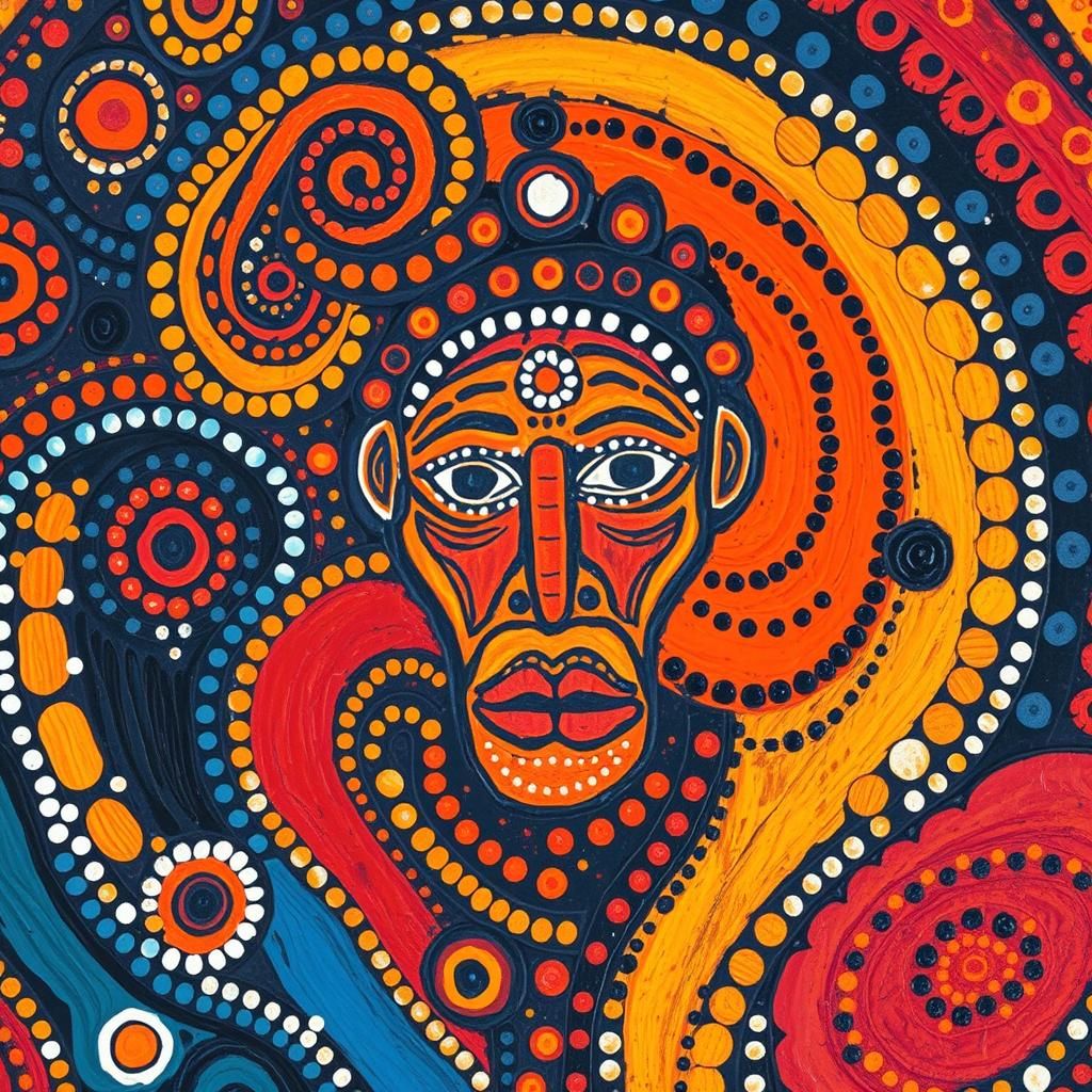 Vibrant Aboriginal Artwork Inspired by Dreamtime