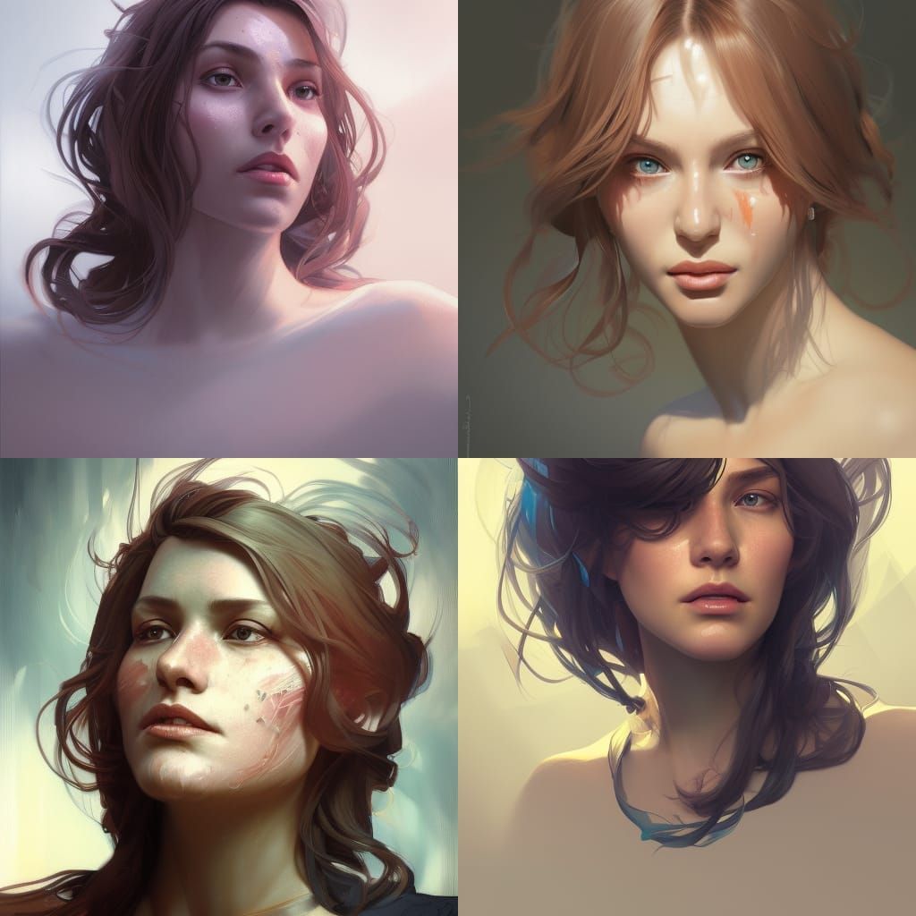 Beatrix Taureon Portrait in Hyperdetailed Splash Art Style