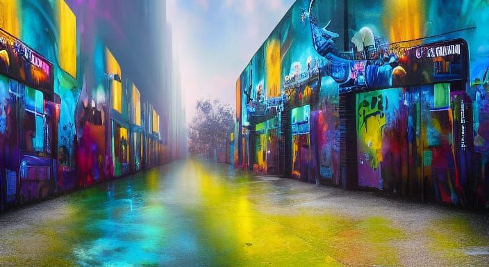 Surreal Nightmarish Dreamscape in Ultra-Detailed, High-Contr...