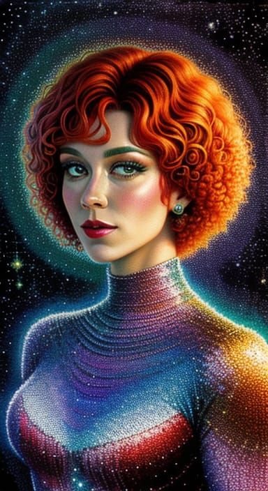 Little Orphan Annie Transformed into Holographic Art