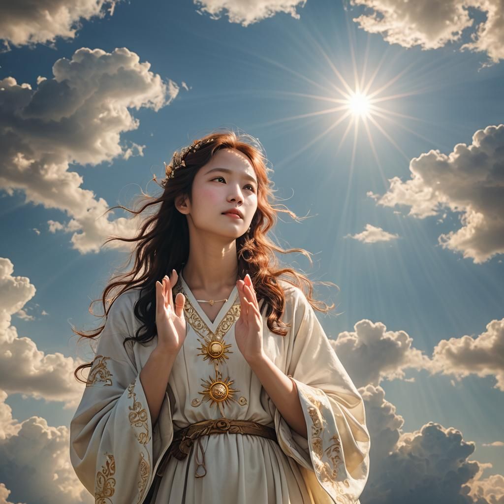 Heavenly Woman in Divine Light