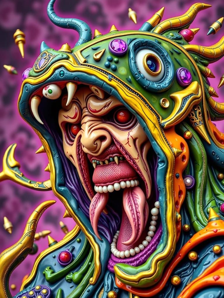 Ancient Shapeshifter in Intricate Leather Armor