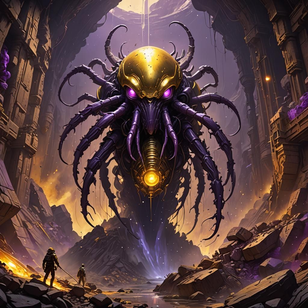 Giant Alien Tick Bombs Descend into Gold Mine