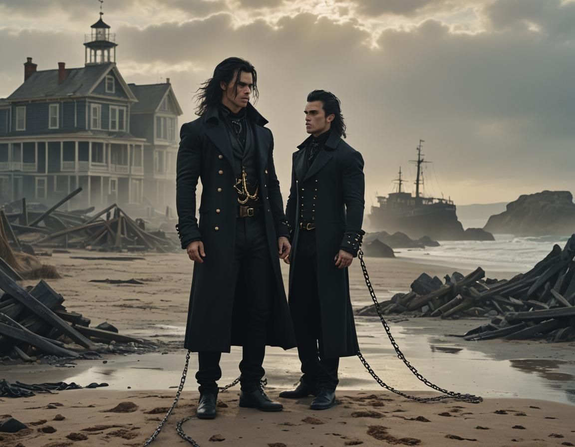 Victorian Punk: Cinematic Coastal Portrait in 8K