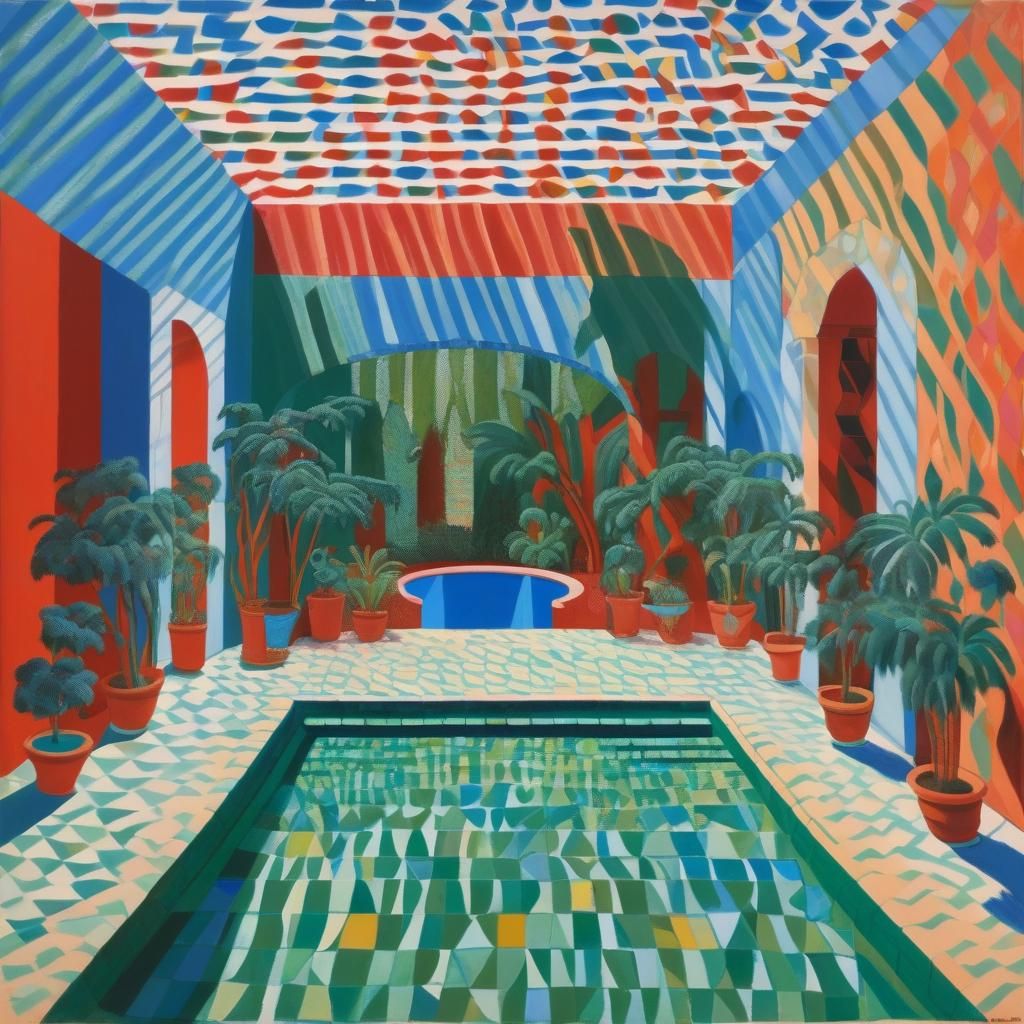 Daenerys Targaryen in Museum Pool, Cubist Style