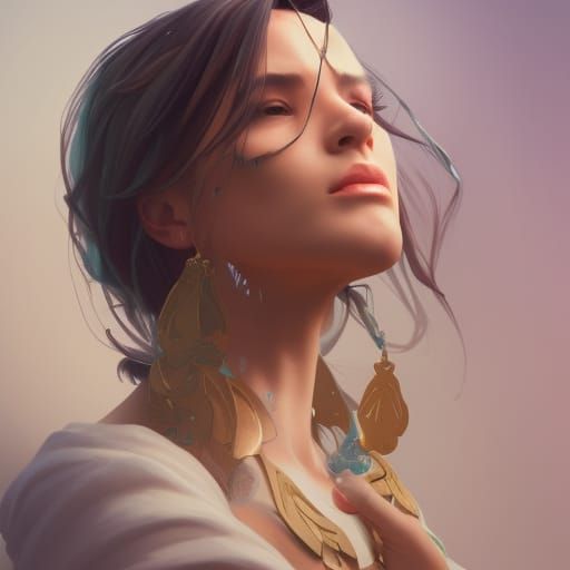 Detailed Portrait with Dynamic Lighting and Intricate Detail...