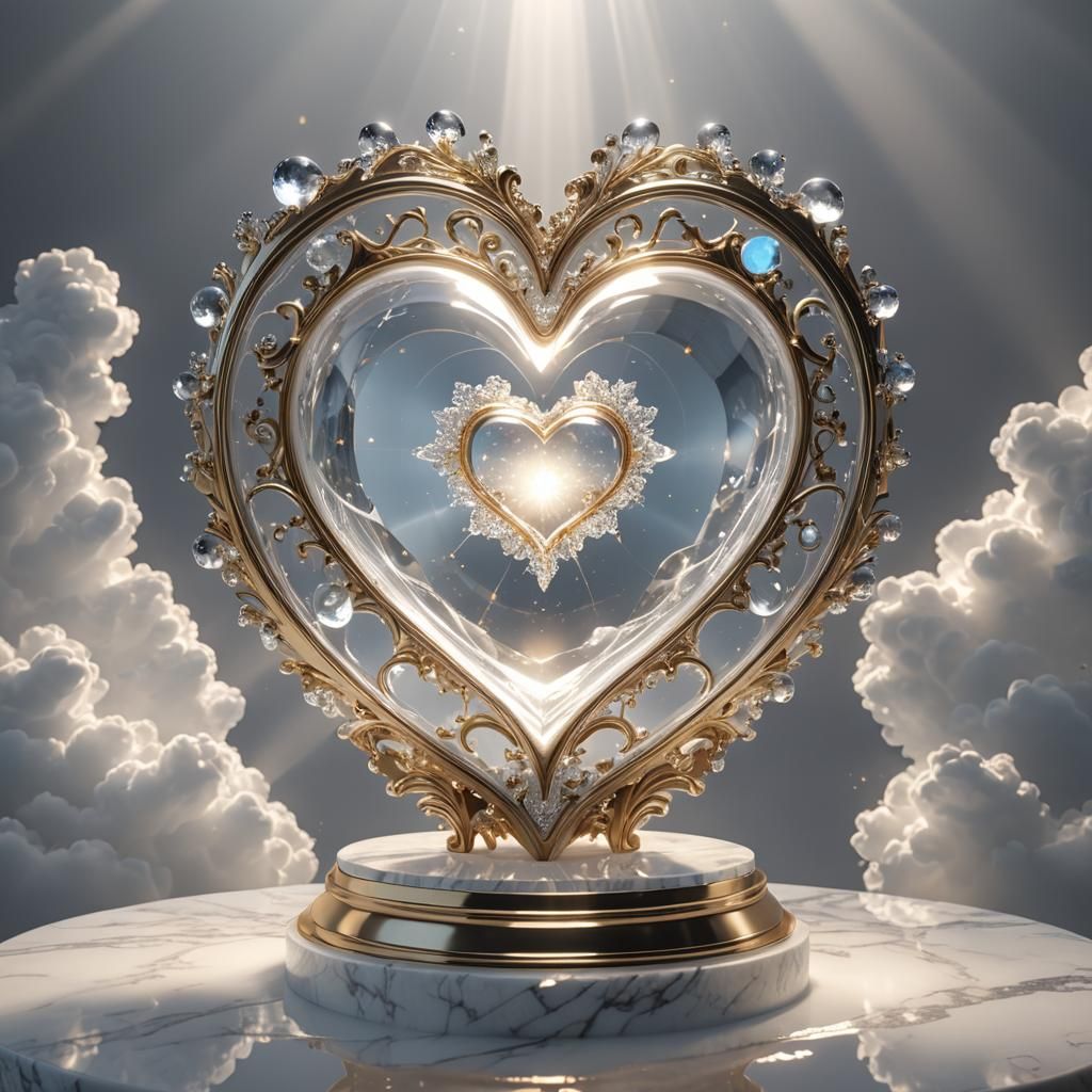 Radiant Heart Vial in Heaven