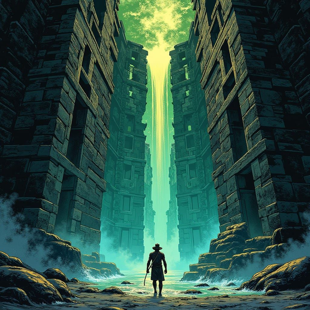 Frank Miller-Inspired Comic Book Temple Discovery in High Co...