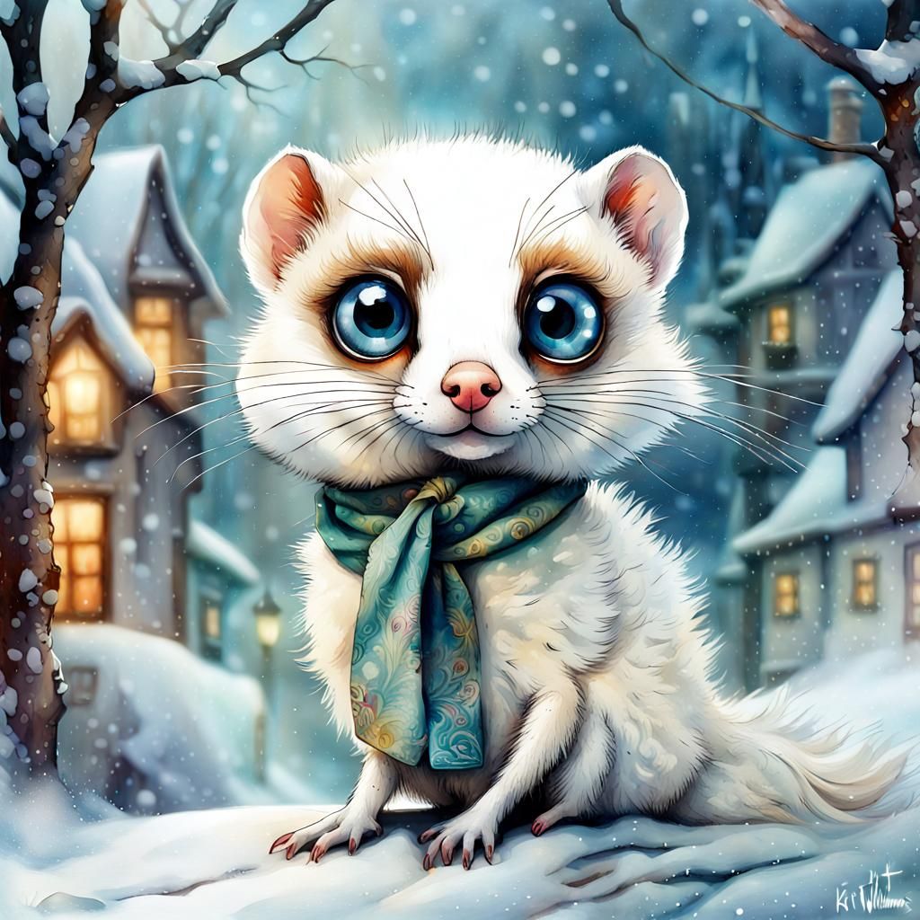 Little weasel with big eyes