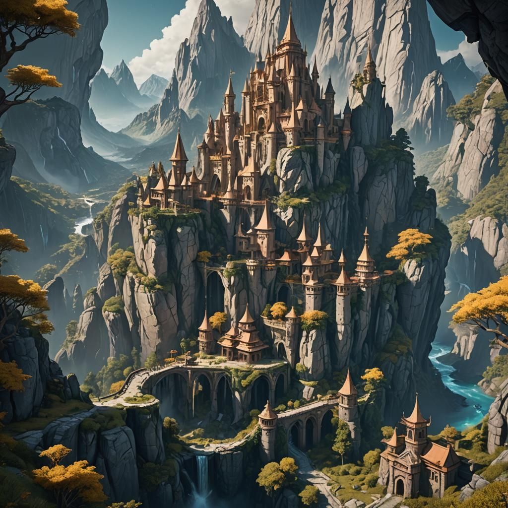 The Precious Mountains of Relusia: Fantasy Concept Art
