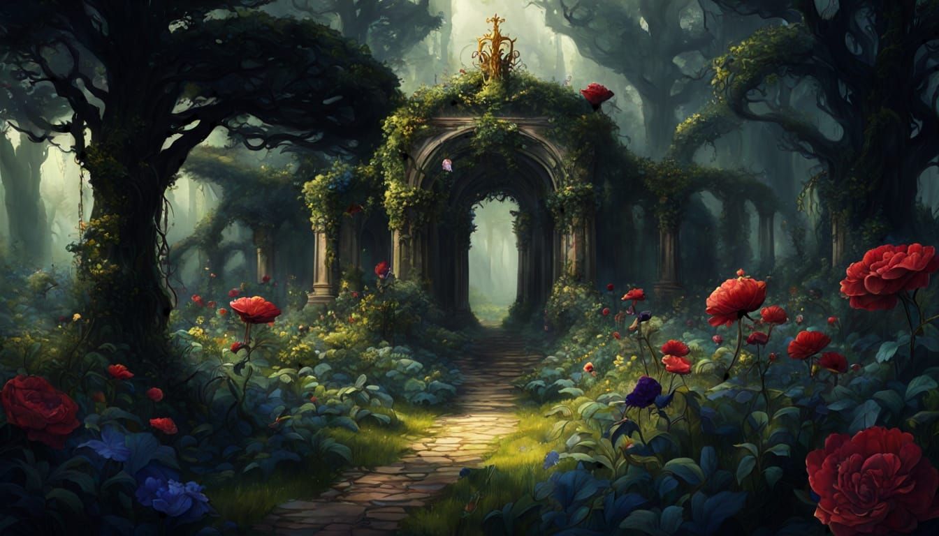 The Garden of Forgotten Kings: Overgrown Thrones and Ghostly...