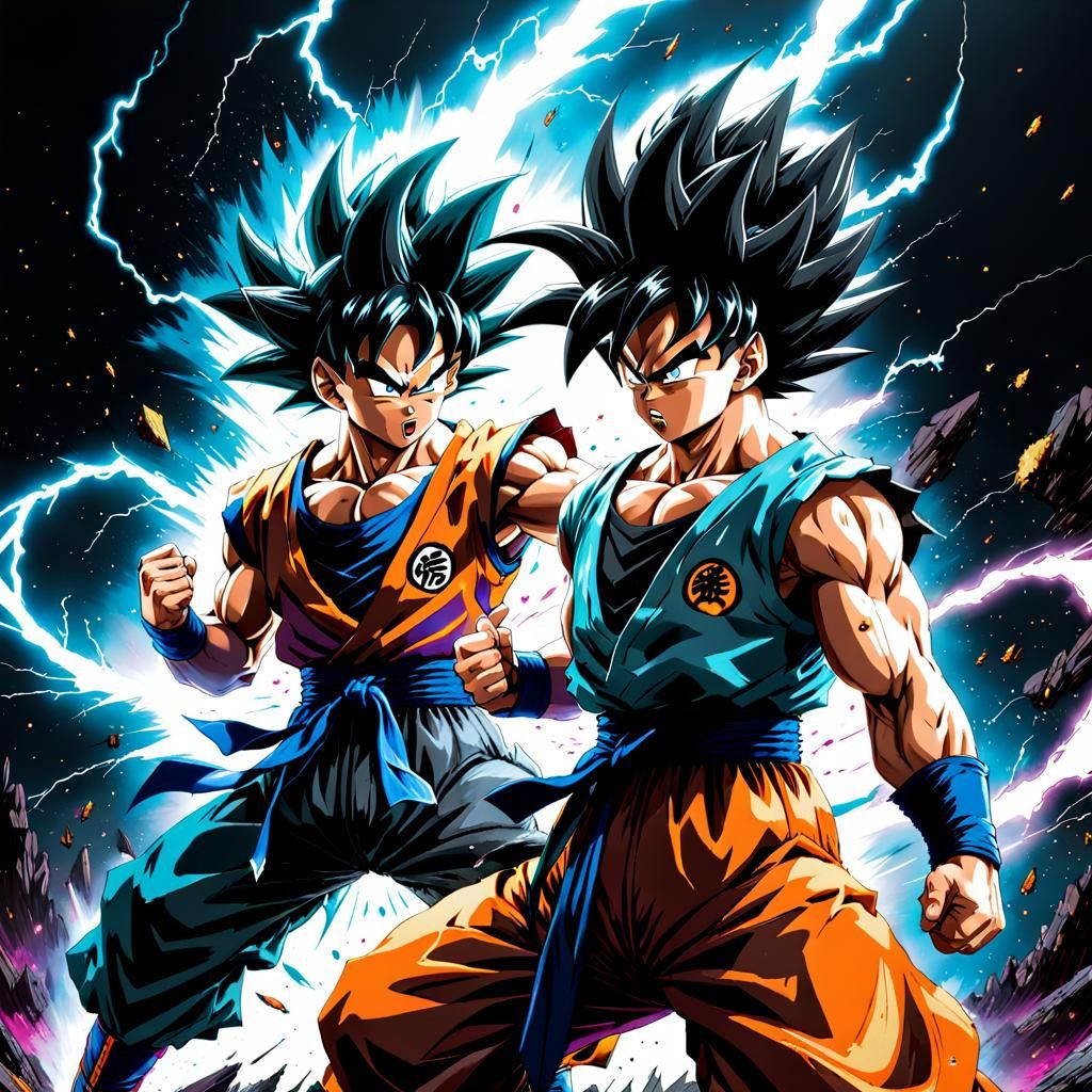 Goku vs Turles: Epic Manga Fight Scene