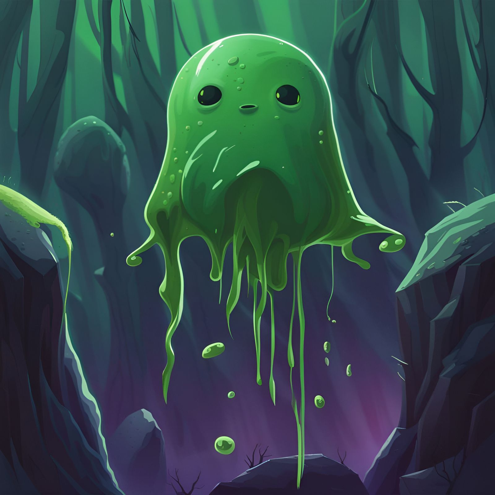 Slime Blob Adventure Game Cover Art