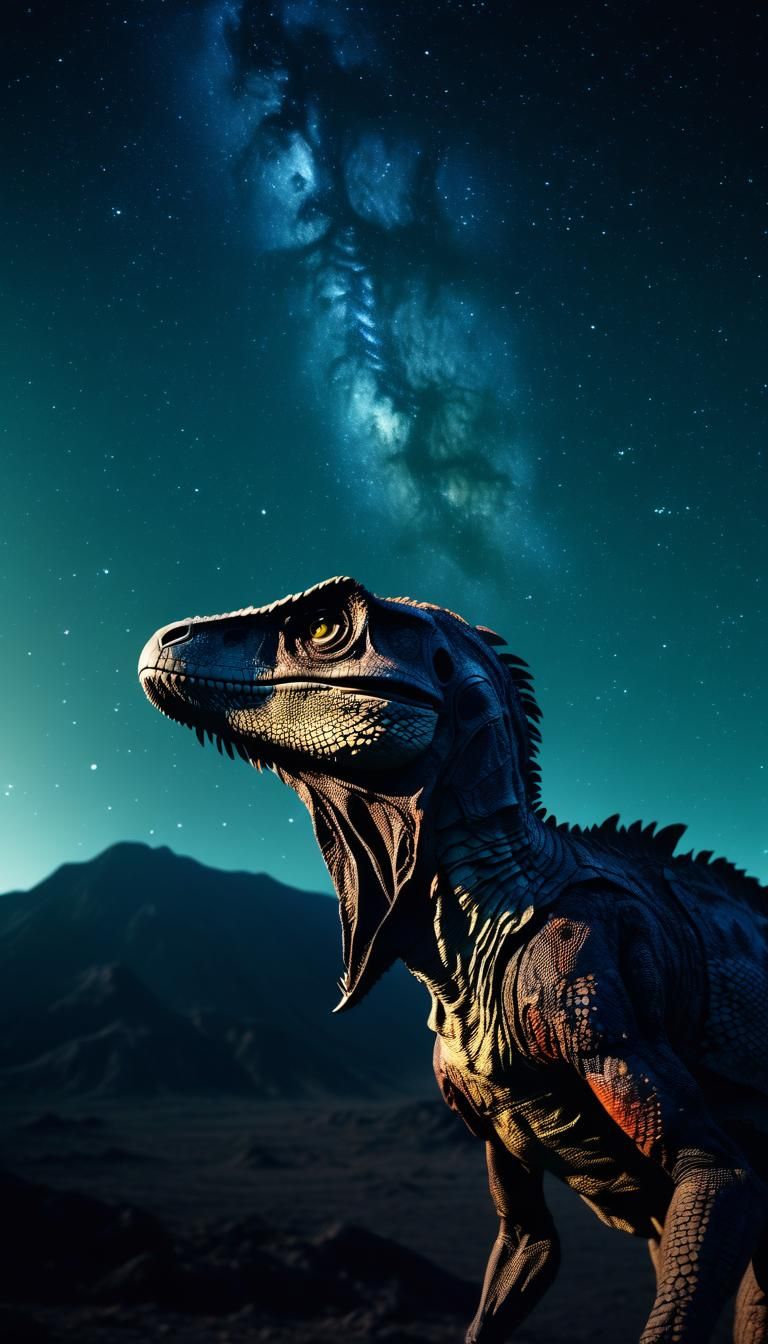 Galactic Epic in Cinematic Film Style