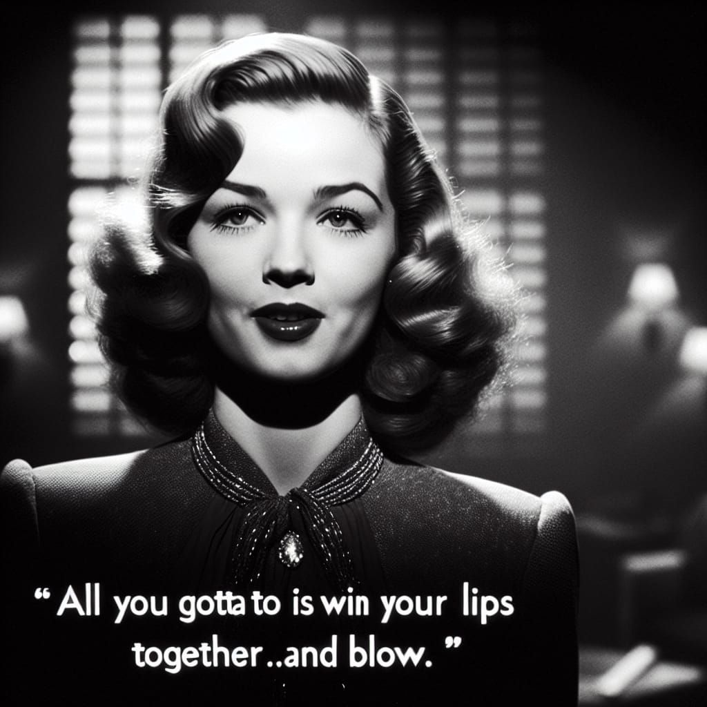 Film Noir Glamour: The Art of Whistling