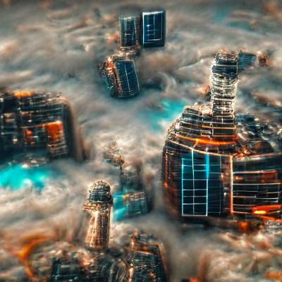 Modern Skyscrapers Reach for the Sky