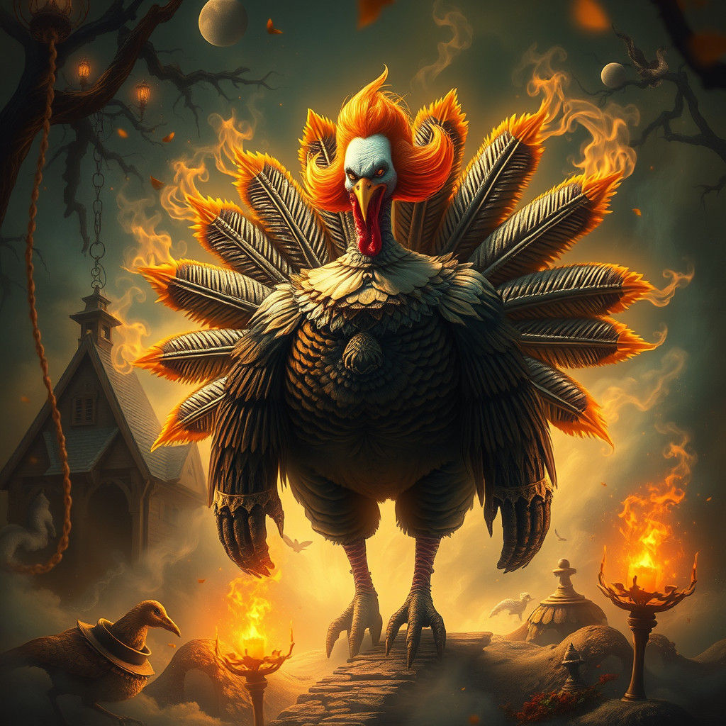 Pennywise Turkey in a Mystical Fantasy Realm