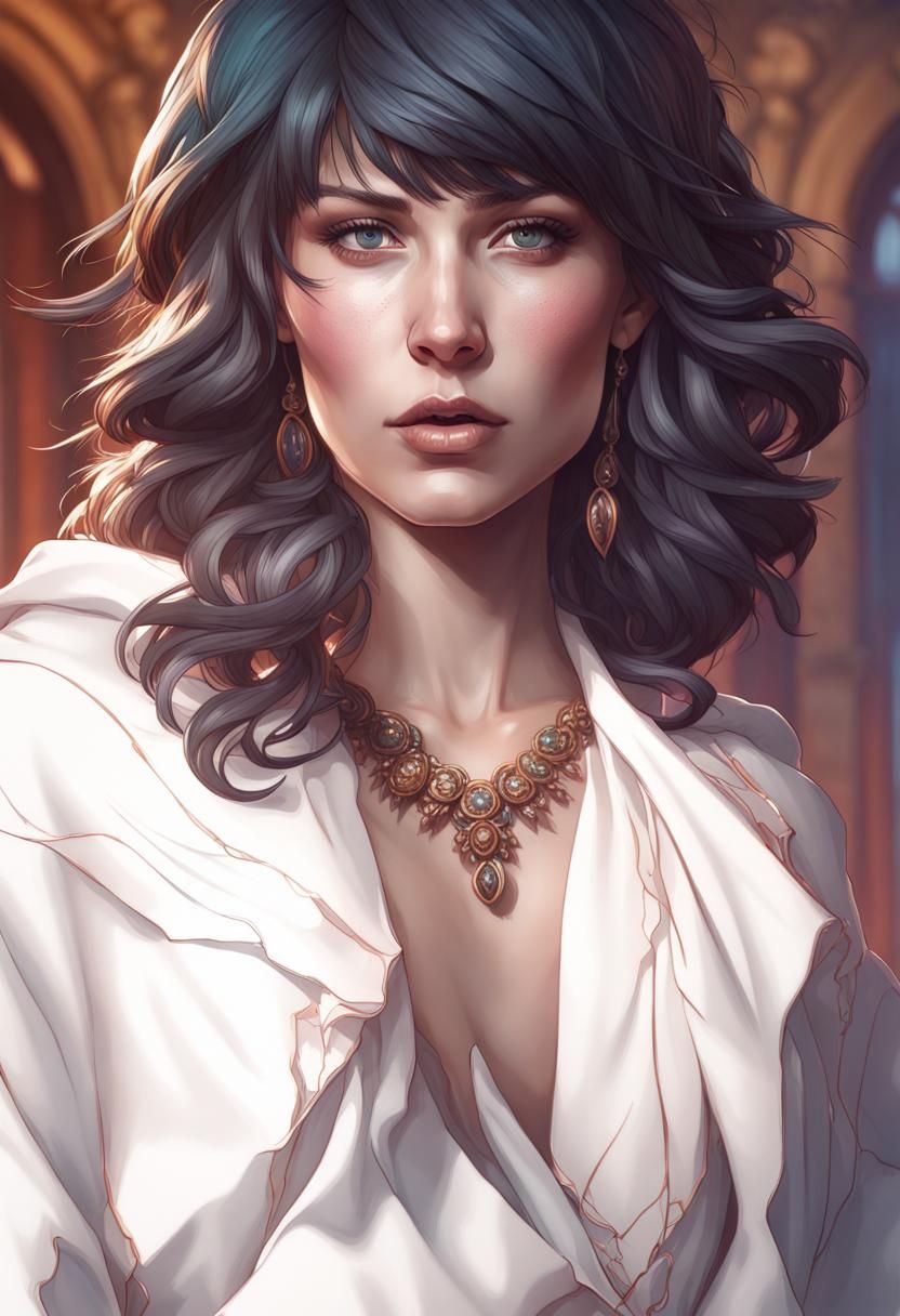 Detailed Portrait in Dynamic Lighting