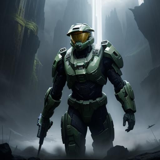 Epic Cinematic Halo Digital Matte Painting