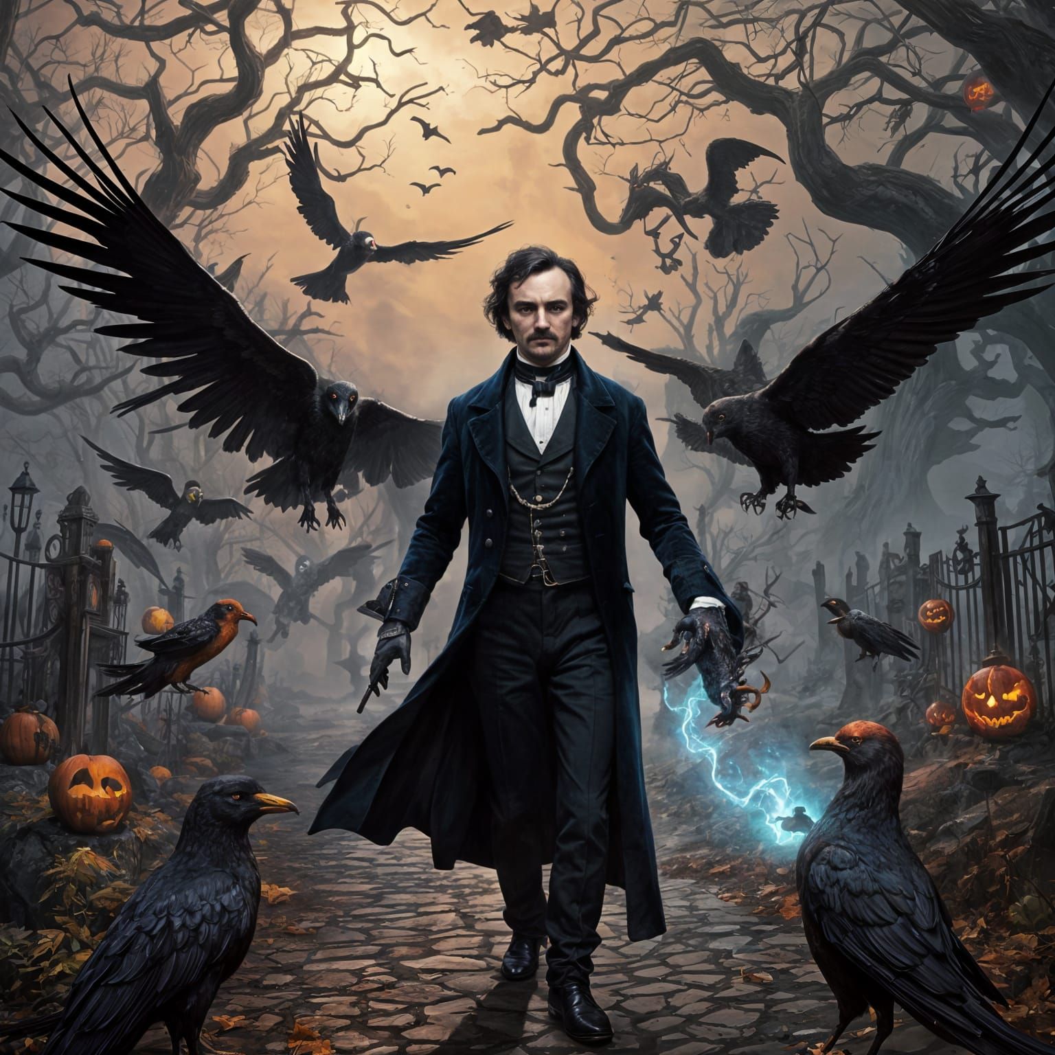 Ethereal Portrait in Vibrant Colors