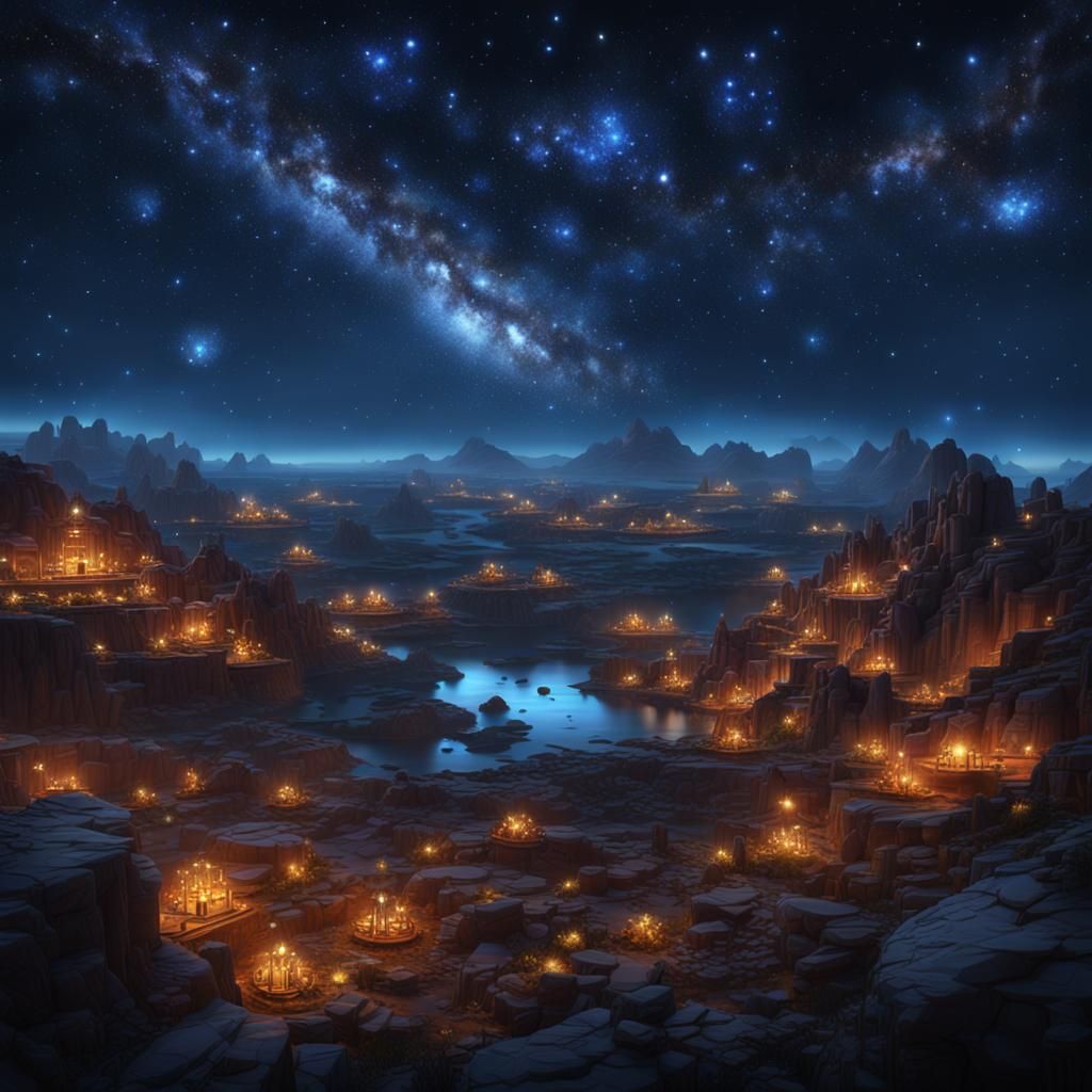 Diamond Stars in a Deep Sky Fantasy