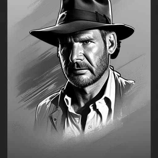 Indiana Jones Portrait in High Detail