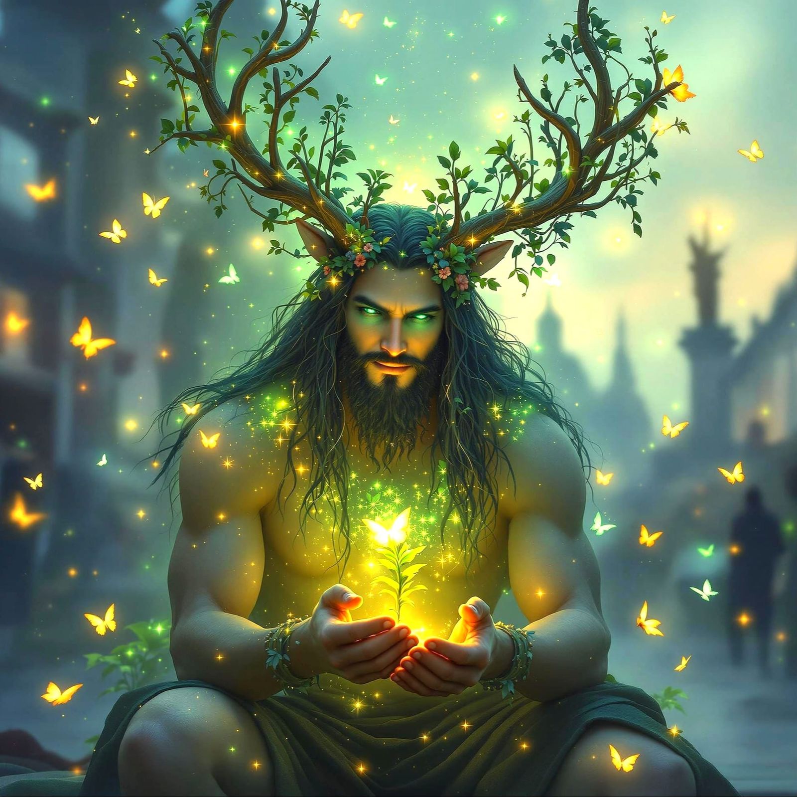 Cernunnos amidst Whimsical London