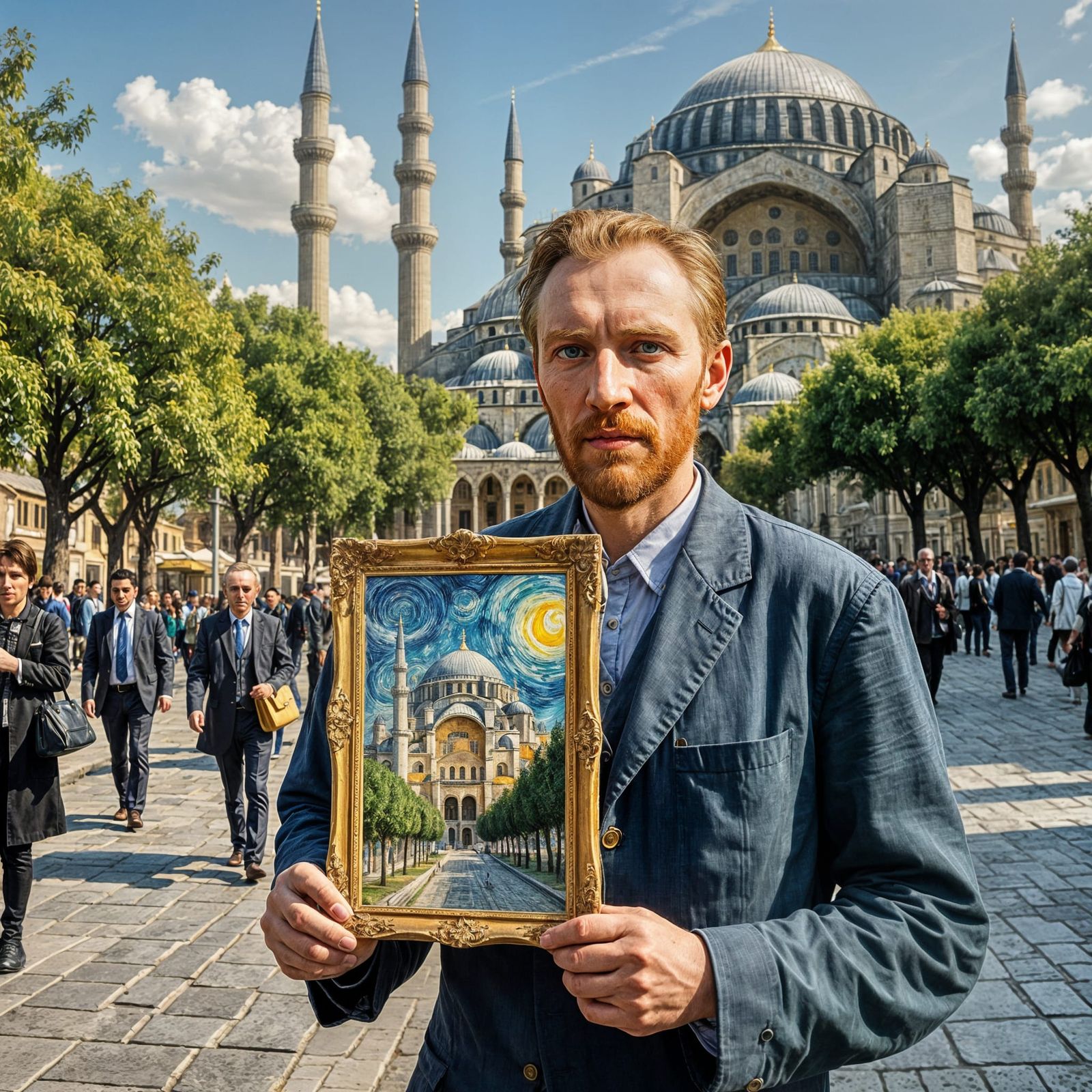 Van Gogh Visits Istanbul: Hagia Sophia Painting