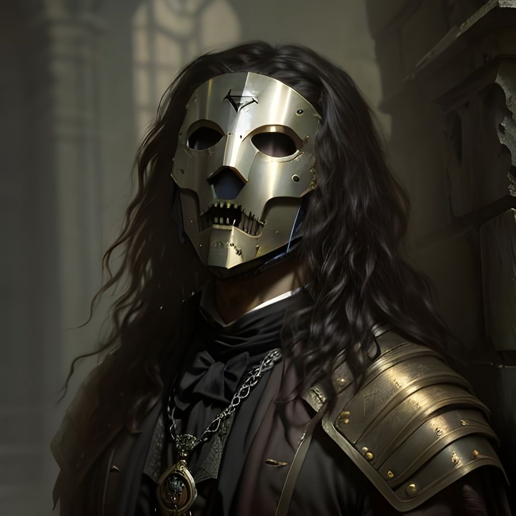 The Man in the Iron Mask: Horror Illustration