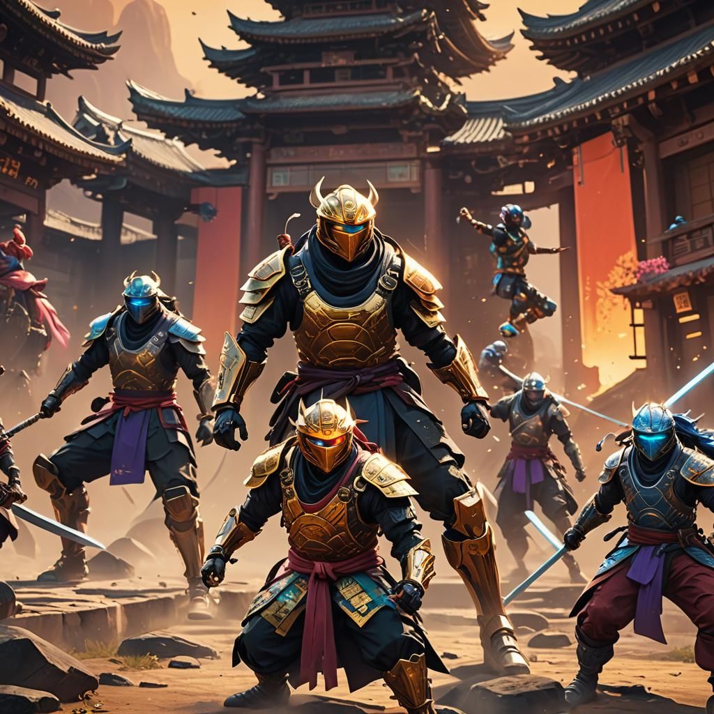 Sci-Fi Ninjas and Samurai Concept Art