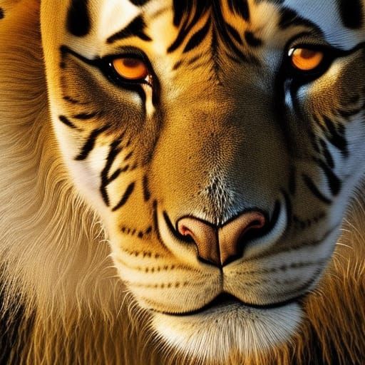 Hyperrealistic Lions, Tigers, and Bears in Harmony