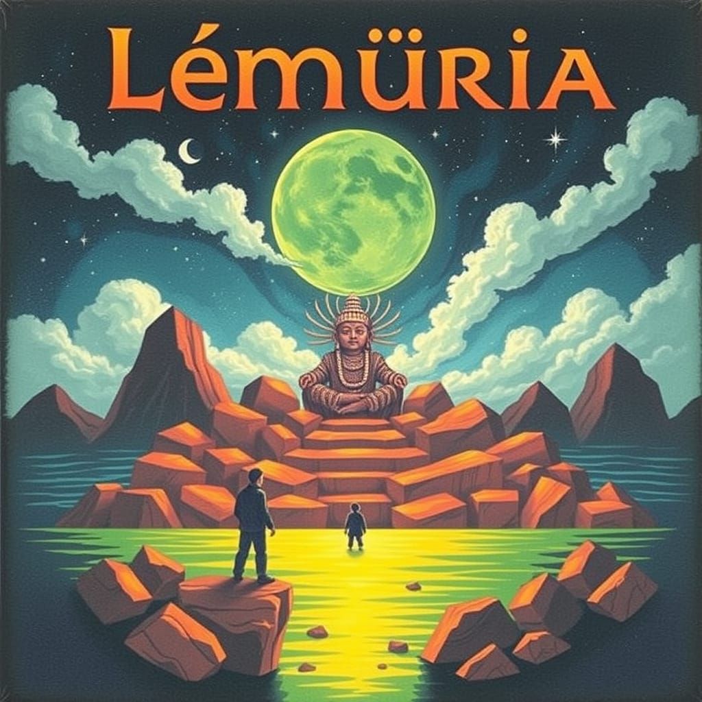 Mysterious Island of Lemuria Revealed in Cyberpunk Style