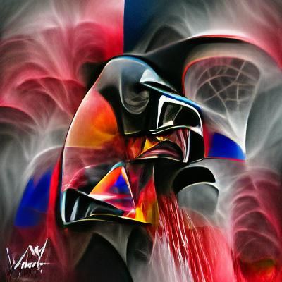 Abstract Darth Vader Minimalist Art