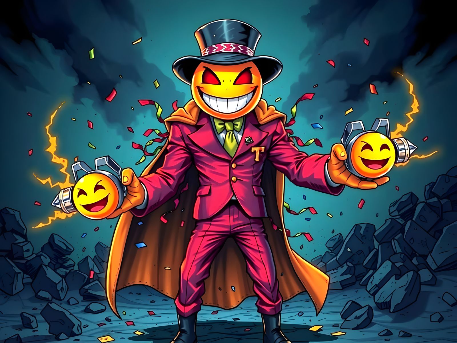 Twitchy Boomburst – Laughing Emoji Grenade Villain