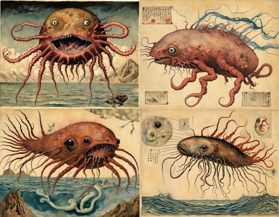 Surreal Marine Abomination Born from 1940s Experiment