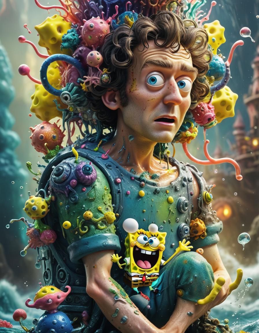 a mashup of SpongeBob and SpongeBob fusion