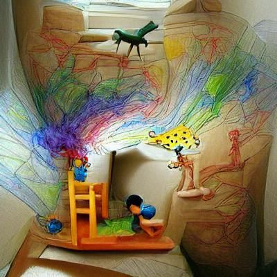 Cosmic Nebula Landscape in Digital Art Style