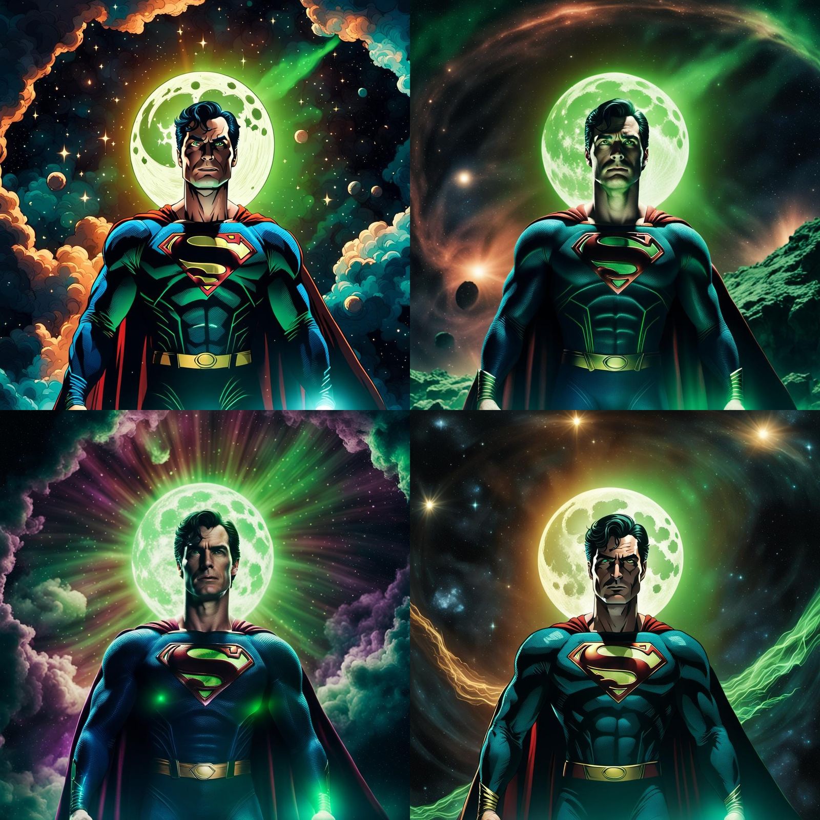 Superman in Black Suit: Ominous Cinematic Film Still