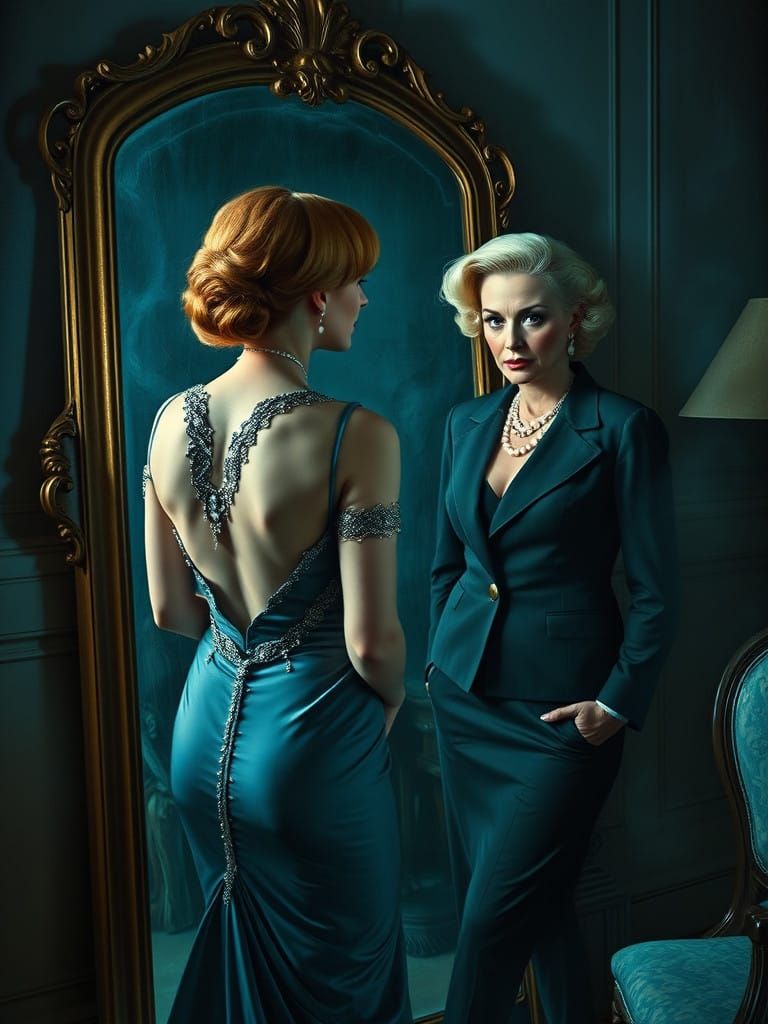 Haughty Stars of a Bygone Era Unite in Impasto Noir