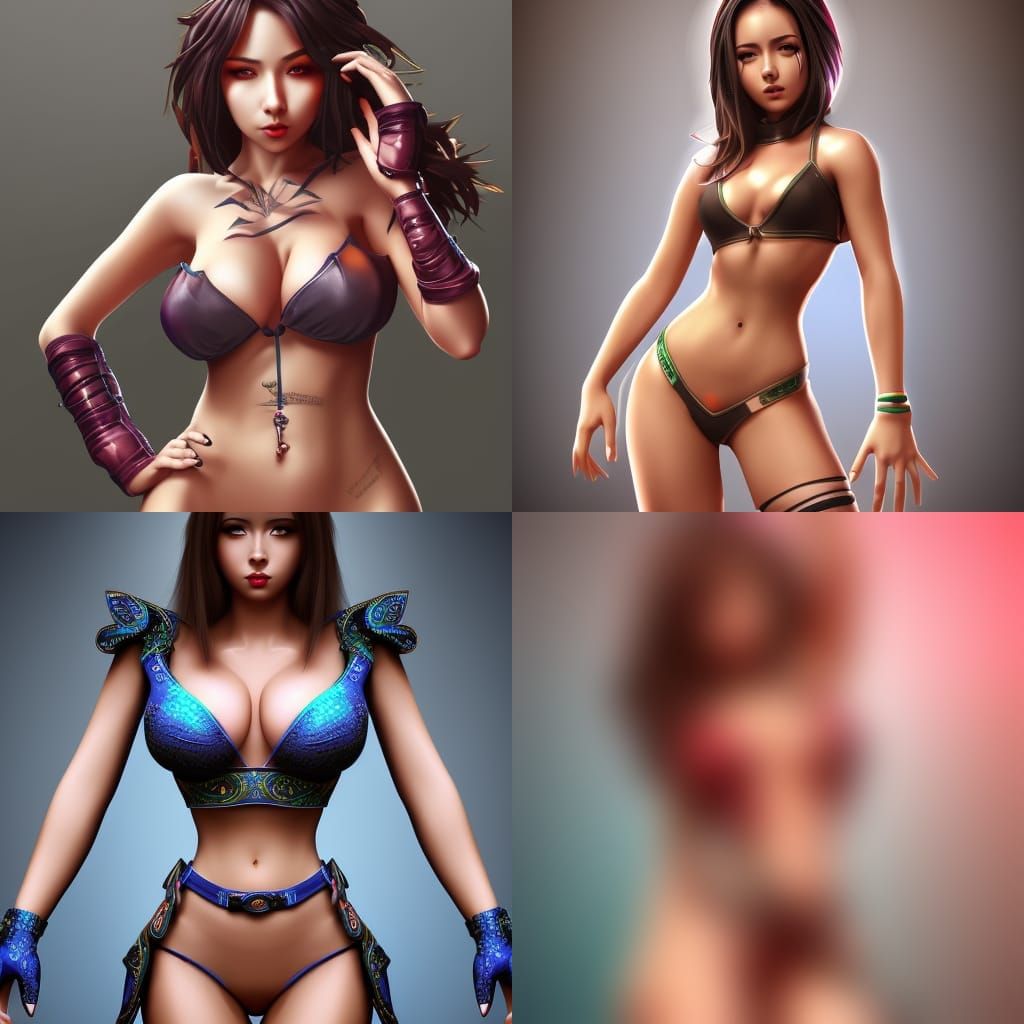 Anime Portrait of a Young Woman in 8K