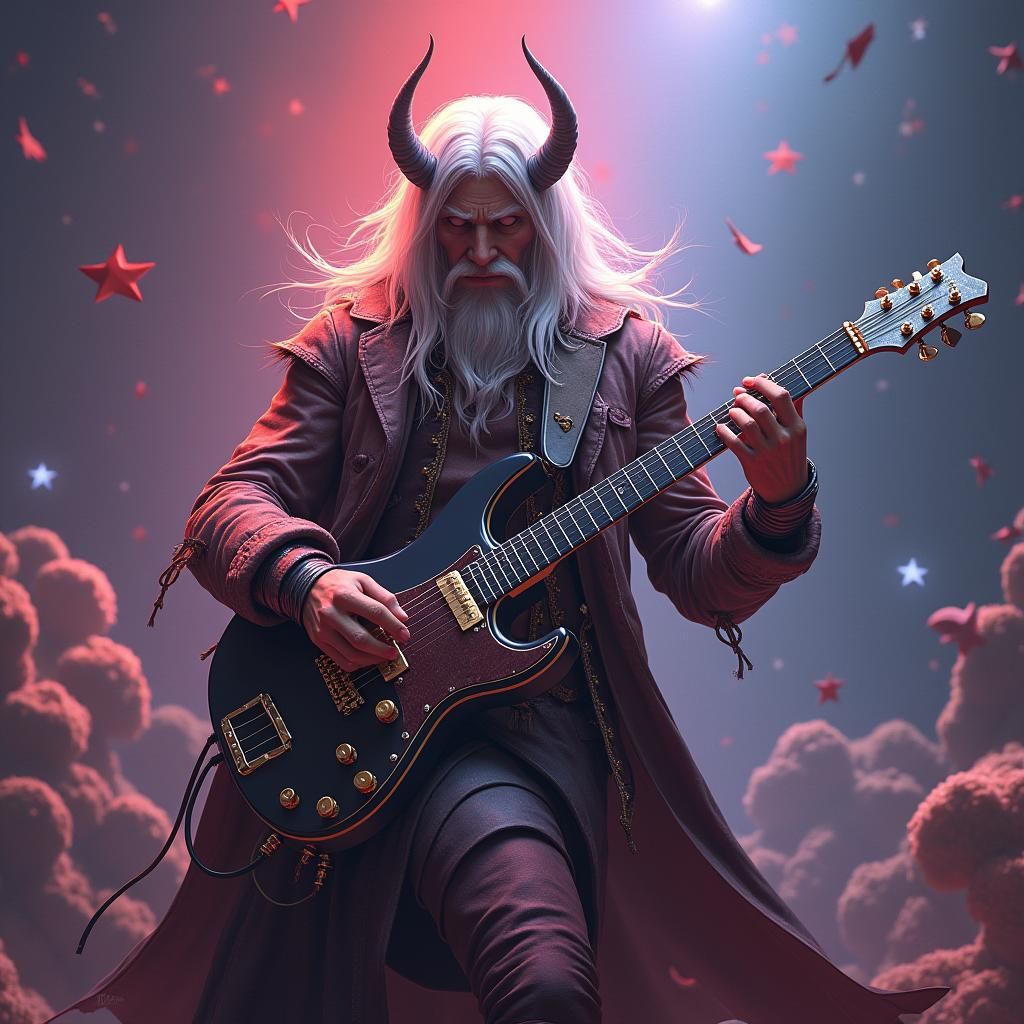 Detailed Rock and Roll Concept Art in 8k