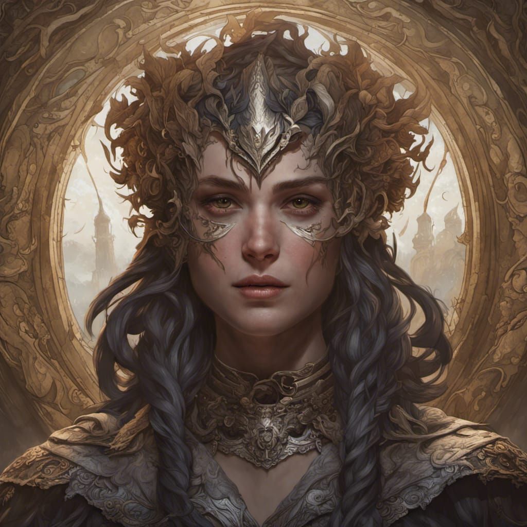 Irenicus Portrait in Dark Fantasy Style